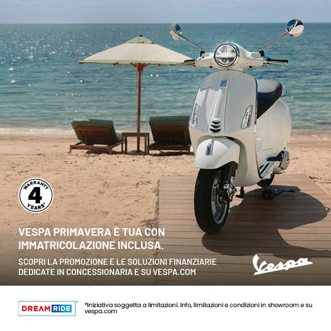 PROMOZIONE VESPA  PRIMAVERA/SPRINT E5+ 