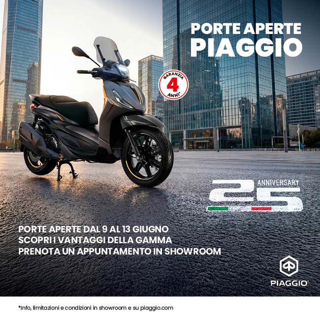 PORTE APERTE DAL 09 AL 13 GIUGNO  - PIAGGIO DAYS