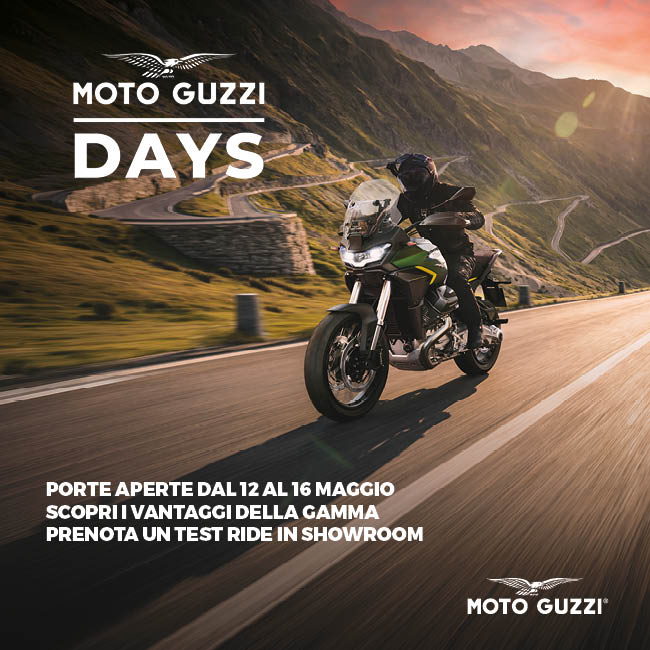PORTE APERTE DAL 12 AL 16 MAGGIO - MOTOGUZZI DAYS