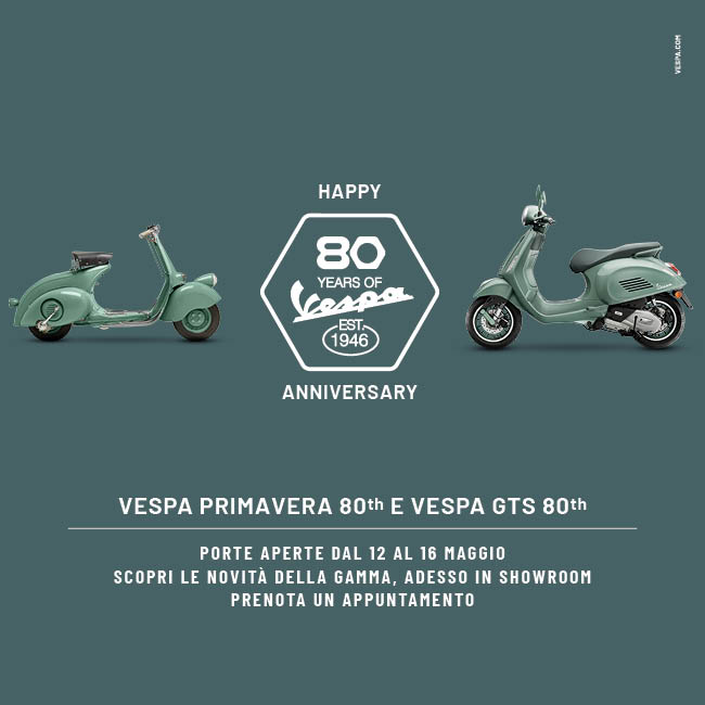 PORTE APERTE DAL 12 AL 16 MAGGIO - VESPA DAYS