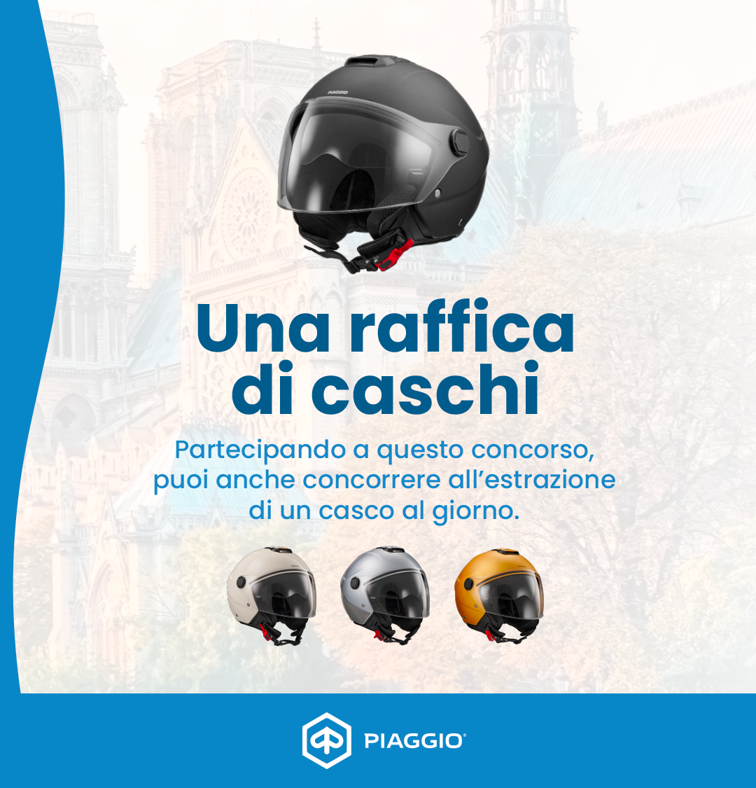 Scegli Piaggio e Vola a Parigi in 4!